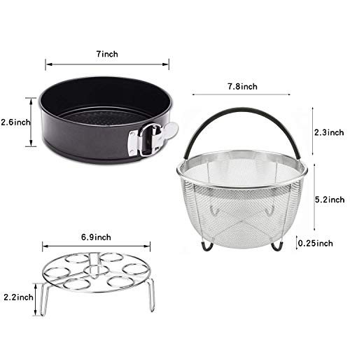 image for JOYORUN Accessories for Pressure Cooker with Steamer Basket, Egg Steam