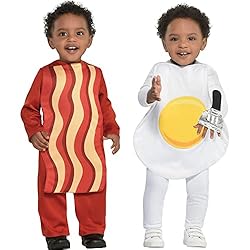 Bacon and Egg Baby Costume Set | One Size Fit For 6