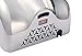 PowerPress Super Quiet Automatic Electric Hand Dryer Commercial High Speed 95m/s, Silver, Instant Heat & Dry, Brushed