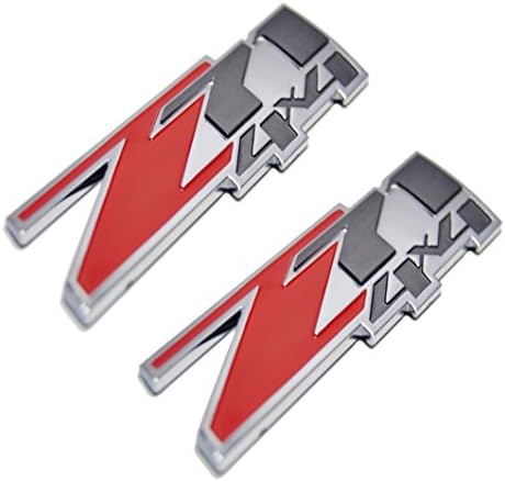 Z71 4X4 Pair of Chevrolet Fender Trunk Emblem Decal Badge for Avalanche Silverado Tahoe and Suburban