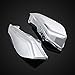 Anzio Chrome Mid-Frame Air Heat Deflectors Compatible with 2009-2018 Harley Road King Street Electra Tri Glide