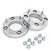 RockTrix - 1 inch ATV Wheel Spacers (4x110, 74mm Bore, 10x1.25 Studs Nuts) Compatible with Various Honda Yamaha Kawasaki Suzuki Bombardier (Read Listing for Year Model Info) UTV V3 25mm Silver 2pcs