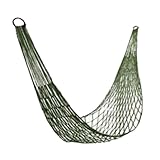 APAS Nylon Mesh Rope Hammock Sleeping Nest Bed Cot for Hiking Camping Outdoor Sports with Storage Sleeve