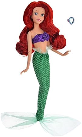 Amazon ディズニーストア 公式 クラシックドール アリエル 指輪付き 人形 ドール おもちゃ