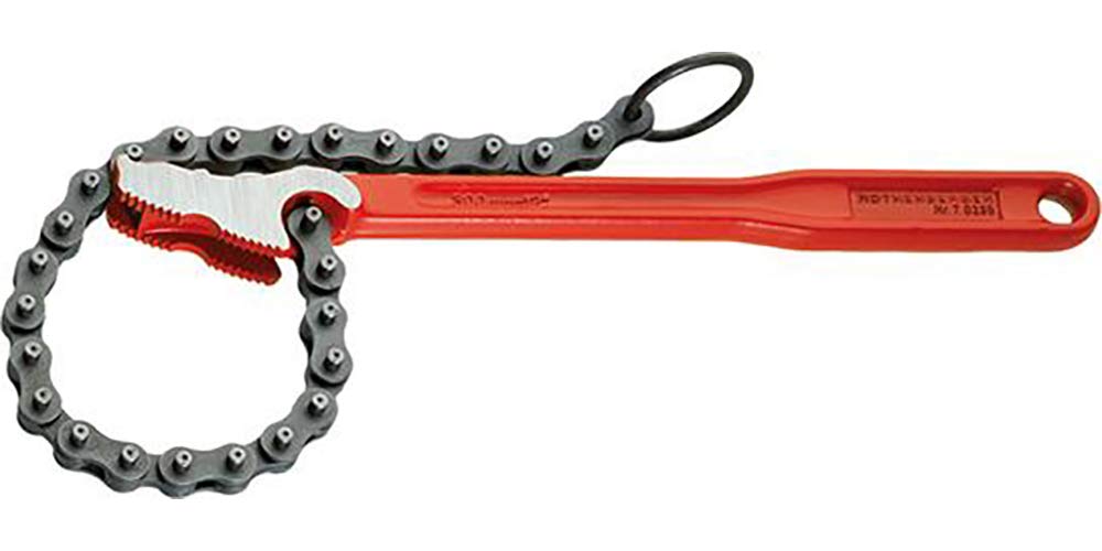 Rothenberger 70235 R-L Tongue Chain Wrench, Red/Black/Grey, 115 ml