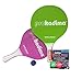 W4W Kadima Beach Paddle Ball Racket Set - Bundle Pack includes 4 Balls & 2 Paddles (Green/Purple)