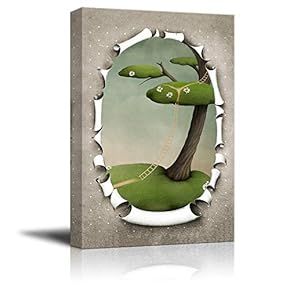 Canvas Wall Art Creative Pictures Home Wall Decorations for Bedroom Living Room Paintings Canvas Prints Framed - 12x18 inches