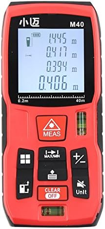 Digital Laser Distance Meter with 131FT(40M)Rangefinder Range Finder Tape Measure Area/volume Tool