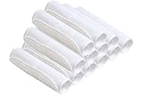 Premium Bamboo Baby Washcloths, Baby Wipes (12 pack), Super Soft & Absorbent, White