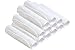 Premium Bamboo Baby Washcloths, Baby Wipes (12 pack), Super Soft & Absorbent, White