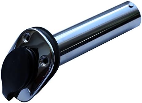 XIAMEN OCEANGATE Stainless Steel Rod Holder with Black Cap, Flush Mount