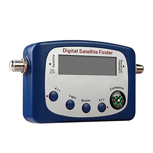 LeaningTech Digital Satellite Signal Level Meter for Dish Network Directv FTA Blue