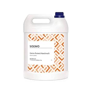 Amazon Brand – Solimo Germ-Protect Handwash Liquid, 5 Litre