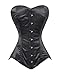 luvsecretlingerie Heavy Duty 26 Double Steel Boned Waist Training Satin Normal Torso Overbust Shaper Corset #8151-OT-SA