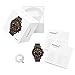Fossil Q Men's Nate Stainless Steel and Leather Hybrid Smartwatch, Color: Black, Brown (Model: FTW1159)