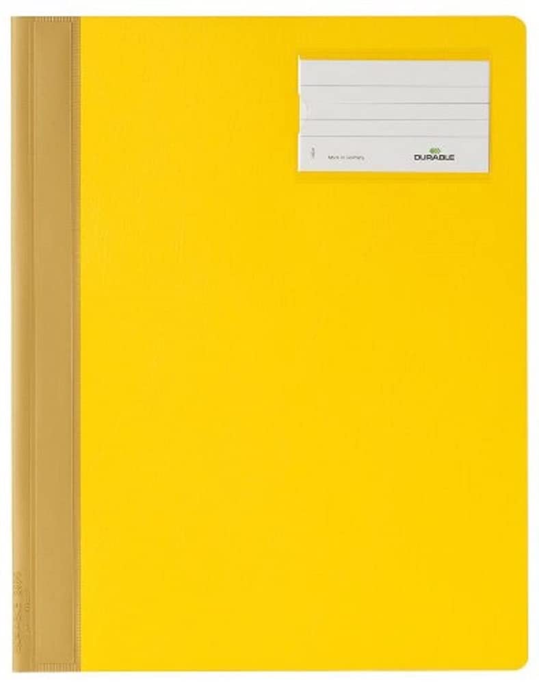 Durable 250007 Slip Folder, A4 Extra Wide (Pack of 25) - Yellow
