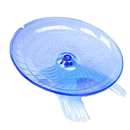CoscosX Non Slip Hamster Exercise Disc Flying Saucer Spinner UFO Pet Jogging Exercise Running Wheel Roller Toys for Mice Dwarf Gerbil Rat Chinchillas Guinea Pig Squirrel,Cage Accessories