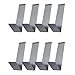 GetSet2Save Vinyl Siding Clips, 4-Pack Heavy Duty Rust Resistant Lightweight Modern Storage Hooks for Clothes, Shoes, Sandals