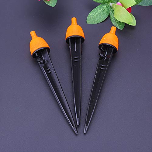 STORE-HOMER - 20pcs Garden Irrigation Watering Drippers Adjustable Emitters Stake 360 Drip For micro-irrigation Garden flower - Thumbnail 6