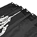 ZOEO Get Named Skull Shower Curtain Backdrop Black and White Funny Rock Roll Halloween Bathroom Home Decor Set Fabric Bridal Polyester Washable Waterproof 12 Hooks for Men Women 72x72 inch