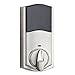 Kwikset 99160-008 SmartCode ZigBee Touchscreen Smart Lock works with Echo Plus & Alexa, featuring SmartKey, Satin Nickel