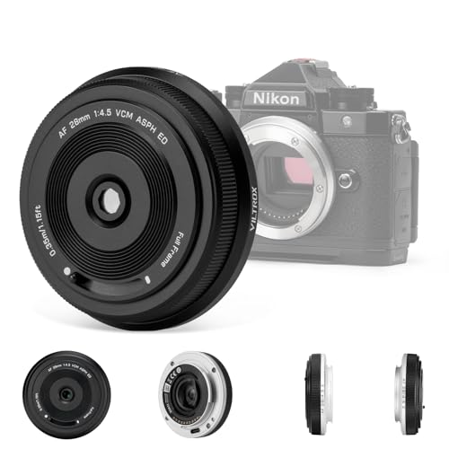 VILTROX 28mm F4.5 Full-Frame STM Autofocus Lenses for Nikon Z Mount Camera Lenses Compatible Lenses for Nikon Z9 Z8 Z7 Z6 Z5 Z50 Z30 ZFC