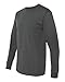 Jerzees Adult 5.6 oz. DRI-POWER® ACTIVE Long-Sleeve T-Shirt L BLACK HEATHER
