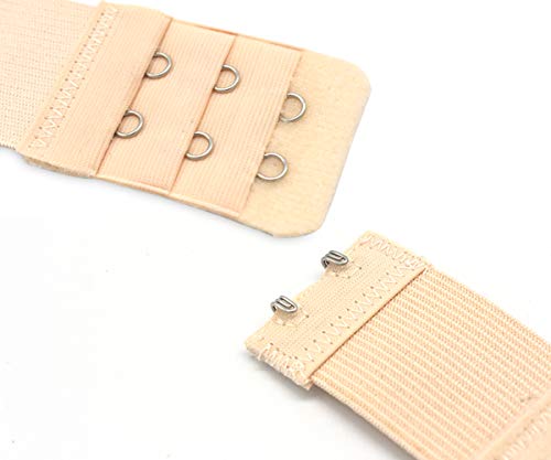 3 Pieces Women's Bra Extender Bra Extension Strap Elastic 2 Hooks 3 Rows Stretch Adjustable Back Bra Strap - Thumbnail 3
