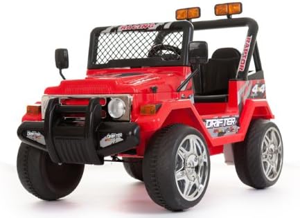 JEEP WRANGLER STYLE RIDE ON TOY CAR BATTERY OPERATED 12VOLTS REMOTE CONTROL RED. Cars4kidS