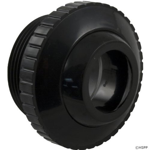 Pentair 540029 Black Directional Eyeball with 1-Inch Opening and 1-1/2-Inch MIP Thread Replacement Pool/Spa Wall Fittings