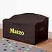 Personalized Dibsies Modern Expressions Toy Box - Espresso (Signature Series - Boys)