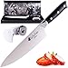 RICHAXE Chef Knife 8 inch - Full Tang, Forged Steel & High Carbon Chef Knife with 58+ Rockwell Hardness - Razor-Sharp Edge, G10 Handle for Complete Control, Stant & Rust Resistant Cooking Knife