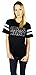 Star Wars Womens Logo Varsity Football Tee Empire Black Large