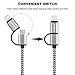 Cablex 2 Pack 3FT 2in1 Lightning and Micro USB Cable Nylon Braided Sync and Charging Cable Cord Compatible with iPhone 7/7Plus/6s plus/6s/6 plus/6/5s/5c/5, iPad /iPod, Samsung, HTC, and More(Black)