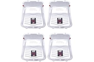 BERCOM INC 7510-CC 3PK Paint Tray Liner, Silver (Silver (4-Pack))