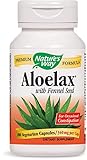 Natures Way AloeLax, 340 milligrams, 100 Vegatarian Capsules. Pack of 9 Bottles Pack 9
