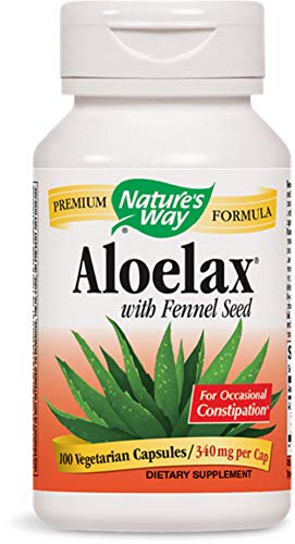 Natures Way AloeLax, 340 milligrams, 100 Vegatarian Capsules. Pack of 9 Bottles Pack 9 Natures Way AloeLax, 340 milligrams, 100 Vegatarian Capsules. Pack of 9 Bottles Pack 9