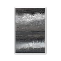 Framed Canvas Wall Art Abstract Color Block Canvas Prints Home Artwork Decoration for Living Room,Bedroom - 16x24 inches