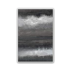 Framed Canvas Wall Art Abstract Color Block Canvas Prints Home Artwork Decoration for Living Room,Bedroom - 16x24 inches