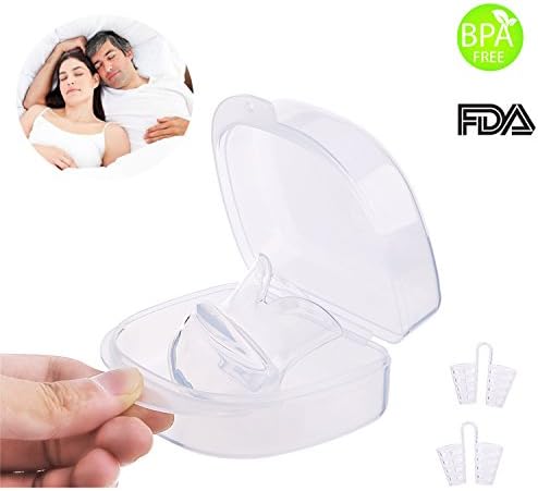 Stop Snoring Solution Anti Snore Devices Instant Snore Relief Tongue Sleeve and Nasal Dilators Sleep Aid Suitable for Everyone