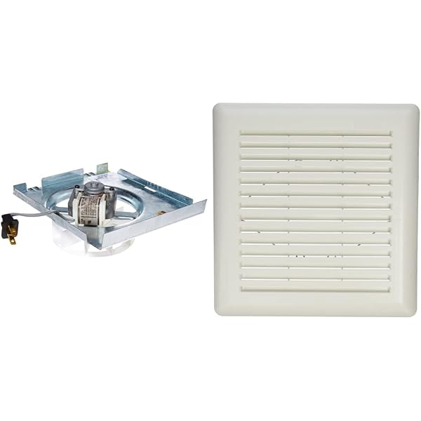Amazon.com: Broan-NuTone C350BN Replacement Motor/Wheel (NuTone 696N A  housing), 50 CFM u0026 C350GN Grille for NuTone 695 and 696N Ventilation Fan :  Appliances