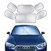 XBRN 6 Pcs Car Windshield Sunshade UV Protector Folding Silvering,Car Window Sun Shade Visor Shield Cover, Sun Shade UV Reflector, Keeps Vehicle Cool, Sun Protection for Baby Auto Car SUV