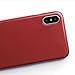 totallee iPhone X Case, Thinnest Cover Premium Fit Ultra Thin Light Slim Minimal Anti-Scratch Protective - for Apple iPhone X (2017) (Jet Red)