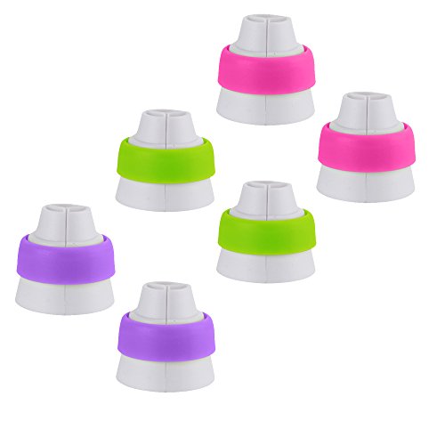Best 6PK Russian Icing Tips Tri-Color Couplers I 3-Color Cake Decoration Converters Frosting Cream Nozzle Set