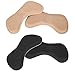 Senkary 8 Pairs Shoe Heel Grips Liner Self Adhesive Shoe Insoles Inserts Heel Cushion Pads Stickers Foot Care Protector (Black and Khaki)