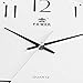 Power 13-Inch Round Non-Ticking Silent Wall Clock Decorative, Battery Operated Quartz Analog Quiet Wall Clock, For Living Room, Kitchen, Bedroom (WHITE)