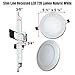 LeisureLED 5 Pack RV Boat Recessed Ceiling Light 720 Lumen Super Slim LED Panel Light DC 12V 5.75