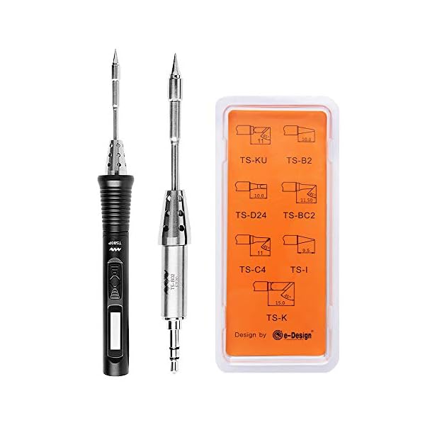 NewHail TS80P Tragbarer Elektrische Lötkolben Set, 12 V, Typ C USB, Digital, OLED, programmierbar, Taschenformat, smart… – Bild 3
