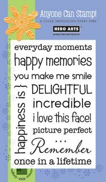 Captions Messages Clear Unmounted Rubber Stamp Set (CL317)