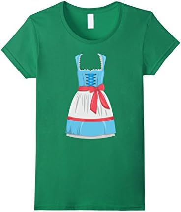 Womens Octoberfest German Outfit T-Shirt XL Kelly Green